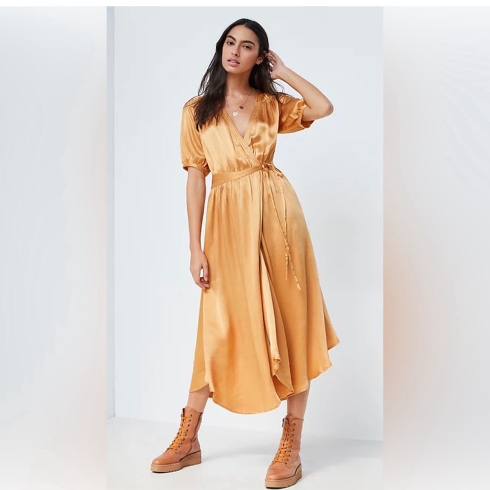 Anthropologie Maeve Katrina Midi Wrap Dress
